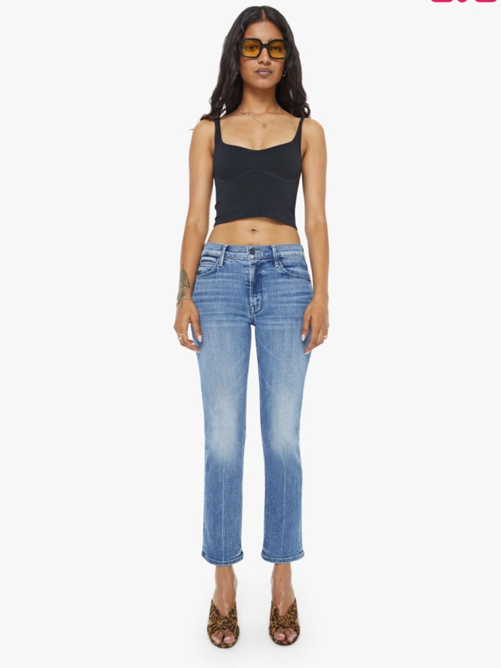 NWT Petites The Lil Mid Rise Dazzler Ankle, Wash: We The Animals, Size 28